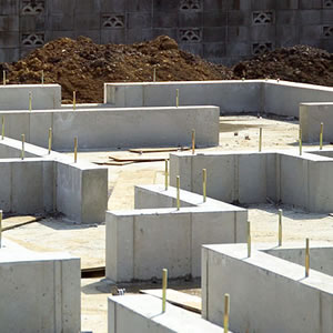 Støbning af fundament
